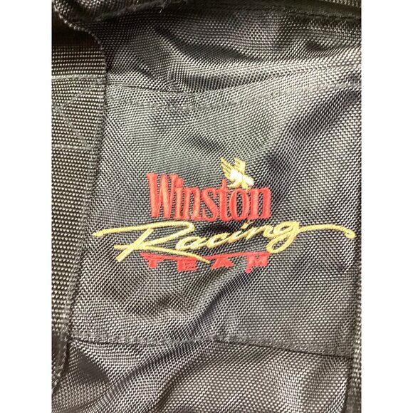 Winston Racing Team Logo Black Duffel Bag*Zipper Side Pockets*Nylon 26” long - Picture 2 of 6